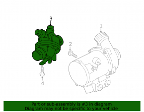 Thermostat housing BMW 1 E82 08-13 N51, N52, N55