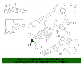 Exhaust manifold bracket for BMW F30 16-18 PHEV