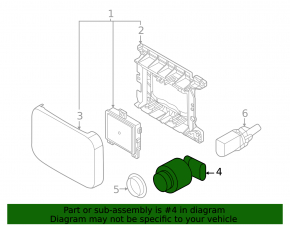 Parking sensors front bumper external Volkswagen ID.4 21-23 Park Assist
