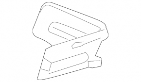 Left Front Arch Trim Cap Chevrolet Volt 11-15 Black
