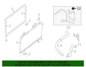 Nissan Murano 25-26 Coolant Expansion Tank Cap