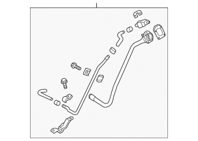 Fuel filler neck Kia Soul 14-19