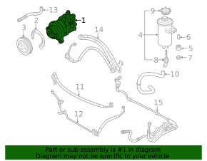 Power steering pump BMW X5 E70 07-13 3.0