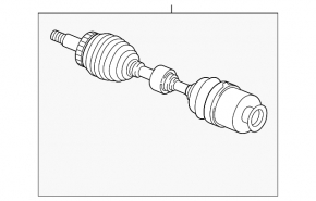 Front right drive axle shaft Kia Sorento 14-15 2.4, 3.3 FWD, complete