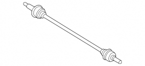 Drive axle rear right Hyundai Santa Fe 24-26 HEV, 2.5