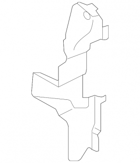 Right radiator deflector Audi Q7 4L 10-15