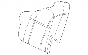 Rear row of seats 2nd row Audi Q7 4L 10-15 leather beige, scratches