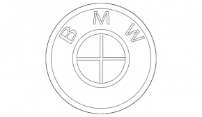 BMW i4 21-25 front bumper emblem