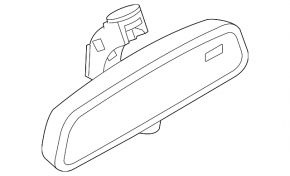 Interior mirror BMW X5 E70 07-13 auto-dimming, auto-high beam, compass, with control, broken chip