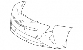 Front bumper bare Toyota Prius 50 16-18