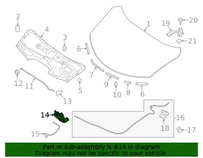 Nissan Rogue 14-20 Hood Lock