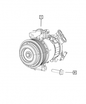 Air Conditioning Compressor Jeep Renegade 15-21 2.4