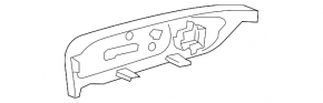 Right upper side passenger seat trim for Lexus ES300h ES350 13-18 beige, under control