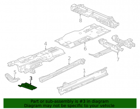 Front right sill strut Honda CRV 23-