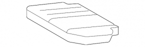 Rear row of seats 3rd row Toyota Sienna 11-14 velour gray, mechanical
