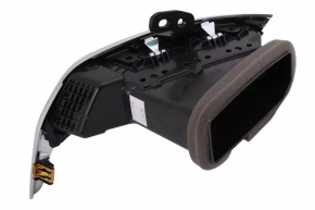 Chevrolet Equinox 18-24 black and chrome front panel air vent deflector, center right
