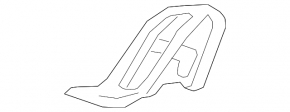 Chevrolet Equinox 18-24 black and chrome front panel air vent deflector, center right