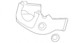 Kia Niro 17-19 black steering column trim, 2-piece