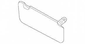 Left visor Hyundai Sonata 20-23 gray, for panoramic