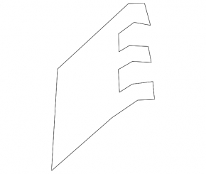 Left headlight washer cap for Lexus LS 21-23, silver