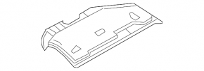 Lower passenger knee pad Porsche Panamera 12-16