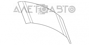 Rear window for the Mercedes W164 ML trunk lid