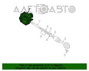 Mercedes W211 E350 Front Axle