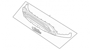 Mercedes GLC 300 20-22 front bumper lip structure