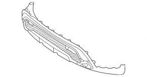 Mercedes GLC 300 20-22 front bumper lip structure