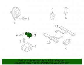 Airbag sensor front left Mazda3 2.3 03-08