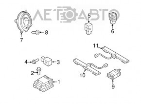 Airbag sensor front left Mazda3 2.3 03-08