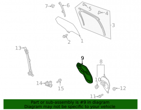 Door panel inner rear left Mazda CX-30 20- large