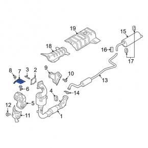 Upper manifold guard Ford Ecosport 18-21 1.0T