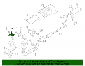 Upper manifold guard Ford Ecosport 18-21 1.0T