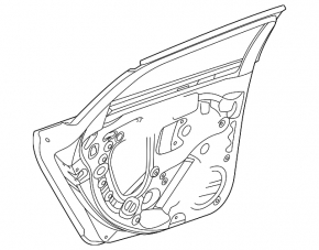 Bare rear right door VW Jetta 19-