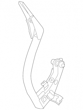 Trunk lid hinge right Chevrolet Malibu 13-15