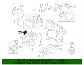 Actuator motor for the heater and air conditioner for the VW Tiguan 2009-2017 with traction