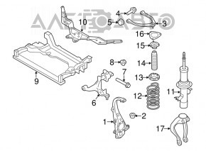 Front right axle shaft Infiniti G25 G35 G37 4d 06-12 AWD