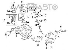 Subaru Outback 10-14 Fuel Filler Cap
