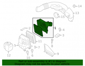 Subaru Outback 15-19 Air Filter Housing Assembly