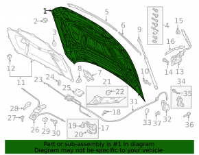Bare hood Audi A6 C8 19-