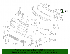 Front Right Wing Bracket BMW 5 F10 11-16 M Pack