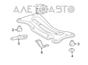 Right rear subframe lug for Lexus ES300h ES350 13-18