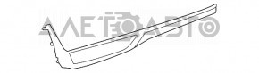 Toyota Highlander 14-19 Front Panel Trim with Wood Insert, Scratches