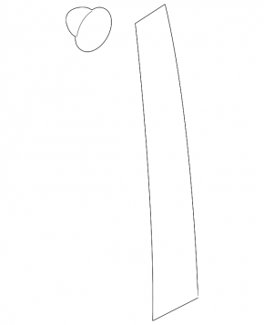 Subaru Outback 10-14 front left side door trim
