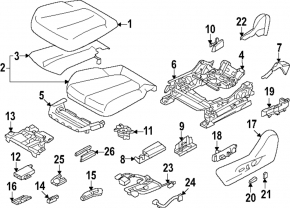 Subaru Forester 25-26 driver's seat