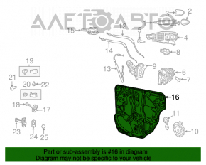 Window lifter panel rear left Dodge Dart 13-16
