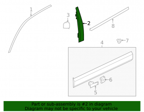 Door trim side front right VW Touareg 11-17