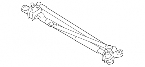 Windscreen wiper trapezoid with motor Lexus ES300h ES350 13-18