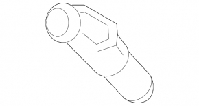 Right headlight washer nozzle for Lexus LX570 16-21 rest.